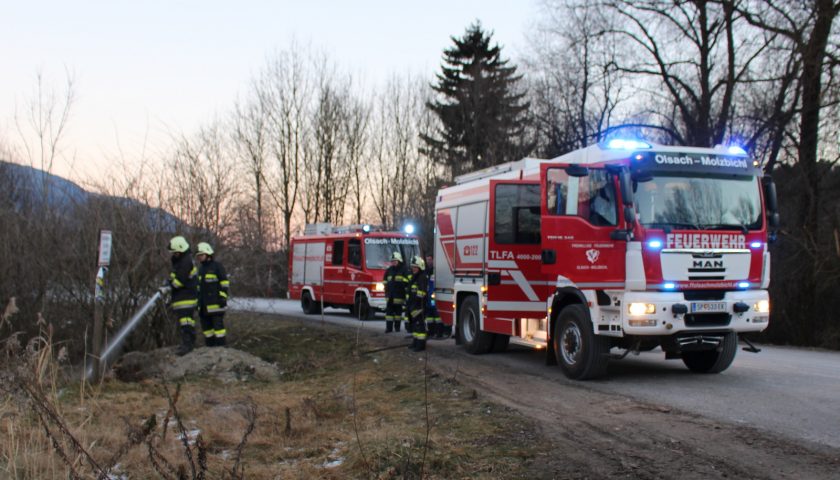 B Schungsbrand In Olsach S D Feuerwehr Olsach Molzbichl