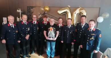 Ehren-Hauptbrandmeister Heinz Seeber feierte seinen 70. Geburtstag
